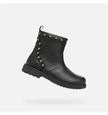 Produktbild von Geox Schwarze Mädchen-Ankle-Boots von Eclair Girl 32