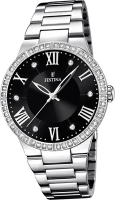 Produktbild von Festina Edelstahl Damen Uhr F16719/2 Quarz Armbanduhr silber Trend D2UF16719/2