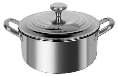 Obrázek produktu pro Nerezový hrnec vhodný pro všechny typy sporáků, s nepřilnavým povrchem  28 cm