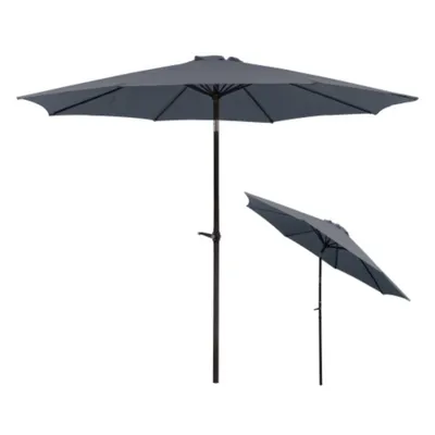 Produktbild von Sonnenschirm Ø 300 cm knickbar, Praktischer Reise Sonnenschirm Strandschirm für Balkon, Garten