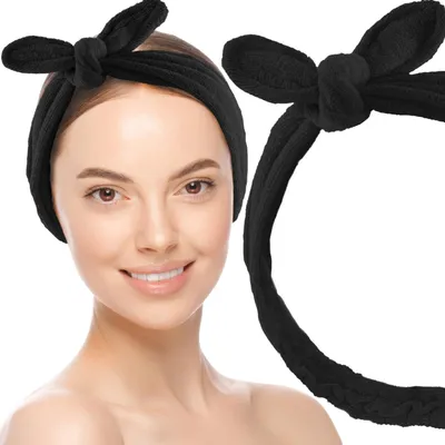 Zdjęcie produktu dla Opaska sportowa S Active czarna | Mikrofibra 350 g/m², regulowany rzep