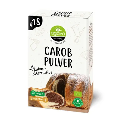 Produktbild von AGAVA Carobpulver, 250g (3er Pack)