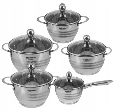 Image de Hoffner Elegance Set 10 pcs Acier Inoxydable Induction