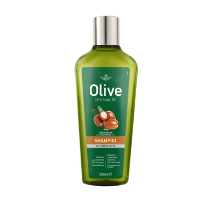Produktbild von Herbolive Shampoo mit Olivenöl und Arganöl – für coloriertes Haar 200ml