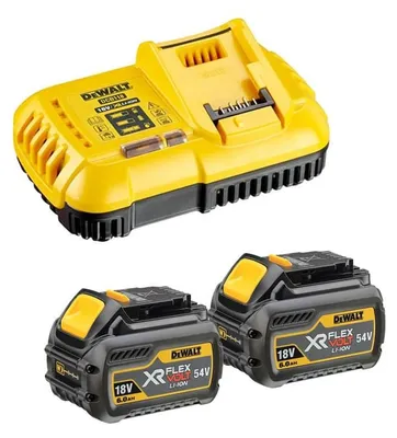 Zdjęcie produktu dla Zestaw akumulatorów z ładowarką DeWalt XR Flexvolt Li-Ion