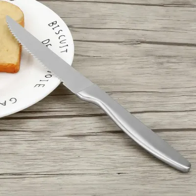 Produktbild von Haushalts-Steakmesser aus Edelstahl, gezahnt, Tafelmesser, Küchenutensilien