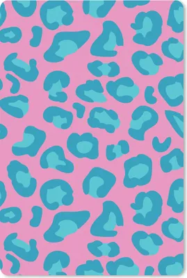 Produktbild von MuchoWow® Mauspad Mousepad Pantherdruck - Blau - Rosa - Muster 18x27 cm - Mousepads - Maus Mat - Pad - Mausunterlage
