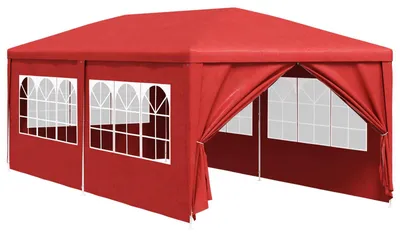 Immagine prodotto di Tenda Party 600 x 300 x 255 cm Rosso PE e Acciaio