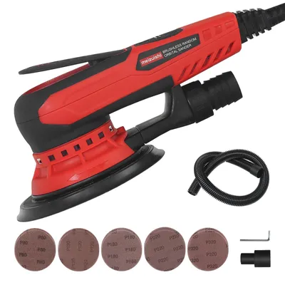 Imagen del producto de Lijadora excéntrica de 350 W - Disco de 150 mm - 6 velocidades - Eléctrica con cable