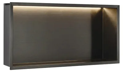 Zdjęcie produktu dla Rea Półka Wnękowa Łazienkowa Led 30x60 Tytan