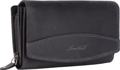Produktbild von Benthill Damen Geldbörse Leder XXL - Großes Portemonnaie mit RFID Schutz - Echtleder Vintage Damenbörse inkl. Geschenkbox