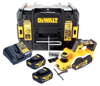 Imagen del producto de DeWALT DCP 580 M2 Cepillo a batería sin escobillas XR 18V en maletín TSTAK VI + 2x Batería DCB 182 4,0 Ah + Cargador DCB 115