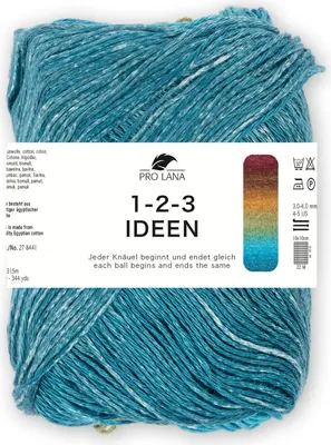 Produktbild von Pro Lana 1-2-3 IDEEN 100 g Sommergarn mit einzigartigem Farbverlauf Farbe 36 -
