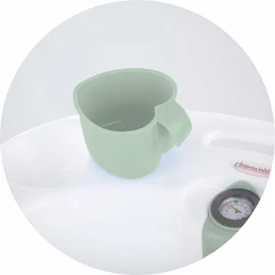 Produktbild von CHIPOLINO Badewanne mit Matte und Ständer Vela 87cm Mint