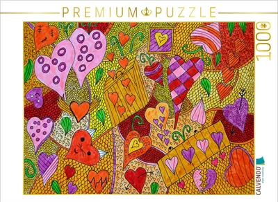 Produktbild von CALVENDO Puzzle Herzen | 1000 Teile Lege-Größe 64x48cm Foto-Puzzle für glückliche Stunden