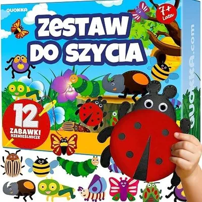 Zdjęcie produktu dla Zestaw do szycia dla dzieci 7 8 lat filcowe zabawki 12 sztuk DIY