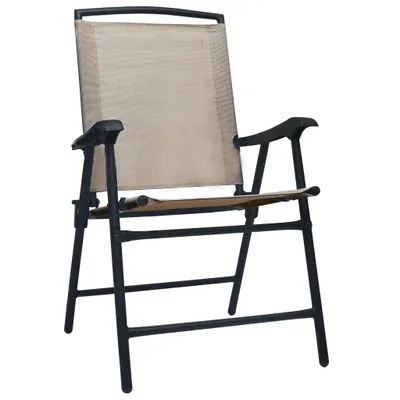 Immagine prodotto di vidaXL Sedie da giardino pieghevoli 2 pz. Textilene Taupe