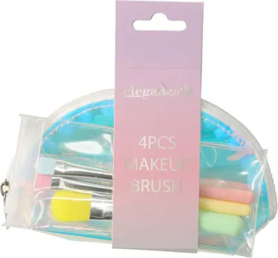 Image de Set de maquillage dans une trousse de toilette, 4 pièces