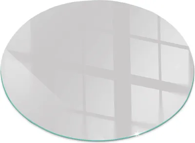 Obrázek produktu pro Skleněná podlahová deska pro Fi 90 cm - Krbová deska skleněná - Krbová deska skleněná - Ochranné sklo - Ochranná deska proti jiskrám - Skleněná podlahová deska nehořlavá - Tepelná ochrana - Ochrana podlahy ze skla - Barva šedá