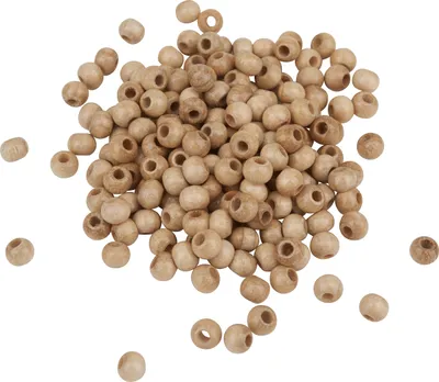 Produktbild von Holzperlen, Ø 4 mm, ca. 165 Stück Natur
