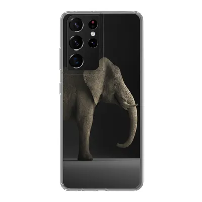 Produktbild von MuchoWow® Handyhülle Schutzhülle Hülle für Samsung Galaxy S21 Ultra Elefant - Tiere - Licht Silikon Softcase Handy Hülle - Mobiltelefon