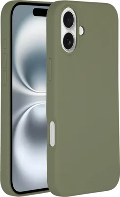 Productafbeelding van Accezz Liquid Silicone Backcover met MagSafe voor de Apple iPhone 16 - Cooper Green