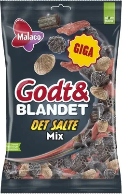 Produktbild von Malaco Godt & Blandet Det Salte Mix 800g - Salzige Lakritzmischung