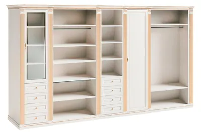 Produktbild von Weißer Kleiderschrank Designer Schlafzimmer Möbel Robuste Holzschränke