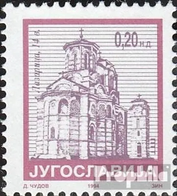 Produktbild von Briefmarken Jugoslawien 1994 Mi 2674A (kompl.Ausg.) postfrisch Freimarken: Klöster