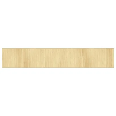 Image de vidaXL Tapis Rectangulaire Clair Naturel 70x400 cm Bambou
