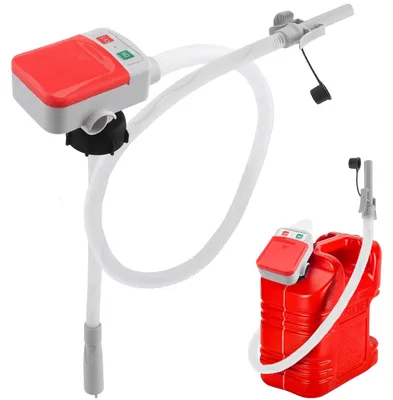 Produktbild von Kraftstoffförderpumpe - 12V Kanisterpumpe - Auto-Stopp-Sensor - Schlauch enthalten - 4 Tankadapter - Für Diesel und Öl - Rot