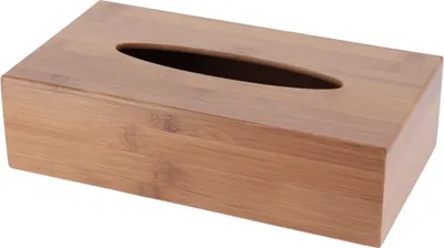 Produktbild von TENDANCE | Kosmetiktücherbox - Taschentuchbox - braun - 26x14x7 cm - aus Bambus - für Badezimmer - Kosmetiktücherbox