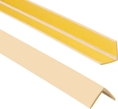 Produktbild von ProfiPVC Winkelprofil selbstklebend PVC 25x25mm 2,00 m Kunststoffwinkel Kantenschutz, Cremefarbe