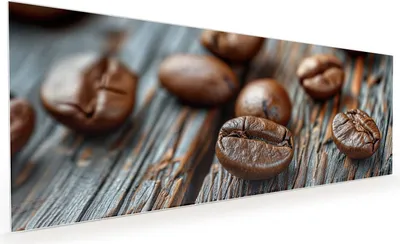 Produktbild von Küchenrückwand Spritzschutz Glas mit Motiv Kaffeebohnen 40 x 40 cm