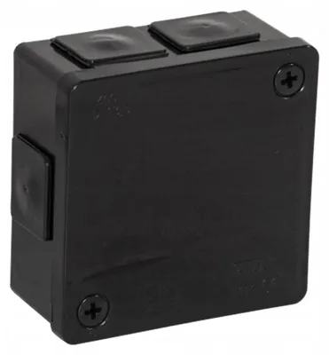 Immagine prodotto di Scatola da incasso nera senza terminale 86x86x40 IP55 Viplast 02205