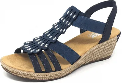 Produktbild von Rieker 62436-14 - Rieker Sandaletten Blau  Rieker Farbe: blau, Größe: 39,
