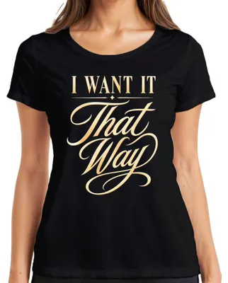 Zdjęcie produktu dla "I WANT IT That Way" - koszulka męska/damska, czarna, rozmiar 3XL, z motywem koncertu, piosenki, trasy koncertowej. (Możliwe dodatkowe znaczenie: "Statement" może oznaczać "deklaracja" lub "wyrażenie")
