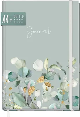 Produktbild von paper&you Journal  A4+ / gepunktet / Minty Leaves / Häfft-Verlag