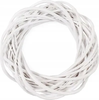 Produktbild von Deko-Weidenkranz, weiß, 30 cm