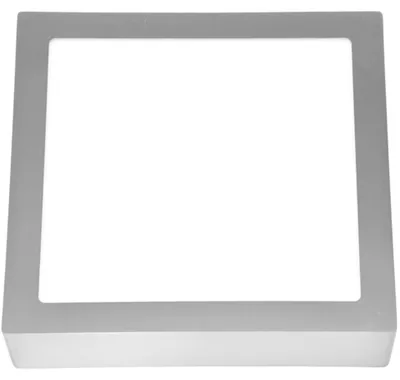 Obrázok produktu pre Ecolite Strieborný prisadený LED panel hranatý 300 x 300mm 25W Farba svetla: Denná biela LED-CSQ-25W/41/CHR