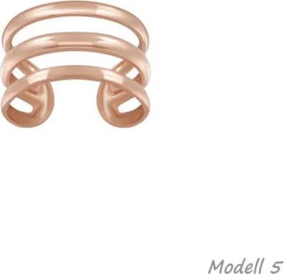 Produktbild von Ohrklemme Silber 925 gold: Ear Cuff Ohrring ohne Loch tragbar Modell 5