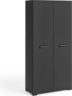 Obrázek produktu pro Šatní dvoudveřová skříň 90 cm KLENRI  - černá