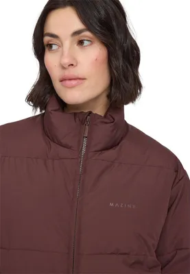 Mazine Damen Winterjacke Loose Fit Puffer Jacket - deep mahagony