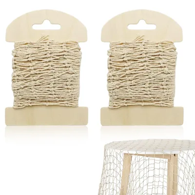 Productafbeelding van Visnet decoratie - Decoratie voor binnen en buiten - 2 stuks - 13 cm x 1 meter