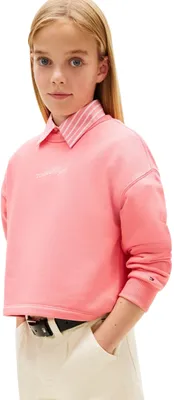 Produktbild von Tommy Hilfiger 8721289890015, Kind, Weiblich, Sweatshirt, Pink, Rundhals, Langärmlig