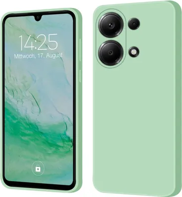 Produktbild von Hülle für Xiaomi Redmi Note 13 Pro Case Cover Bumper Silikon Softgrip Schutzhülle Farbe: Türkis