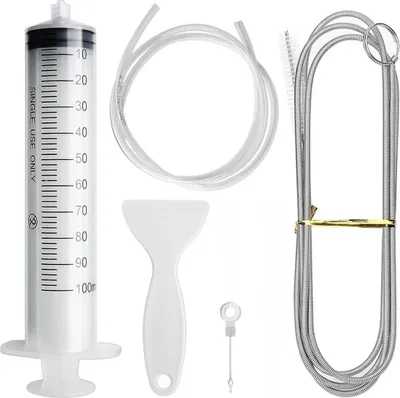 Produktbild von MODFU Kühlschrank-Abflussloch, Kühlschrank-Reinigungswerkzeug-Set, Kühlschrank-Abflussloch, Rohrreinigung, Spiralbürste, Hausreinigung, Kühlschrank