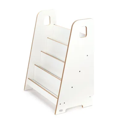 Produktbild von Kids Helper Bücherregal Weiß Kinderregal Frontalregal Montessori Kindermöbel MDF