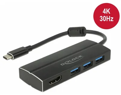 Zdjęcie produktu dla DeLOCK 63931, USB 3.2 Gen 1 (3.1 Gen 1) Type-C, Czarny, USB 3.2 Gen 1 (3.1 Gen 1) Type-A, Aluminium, Metal, Android, Windows Phone, 0,15 m