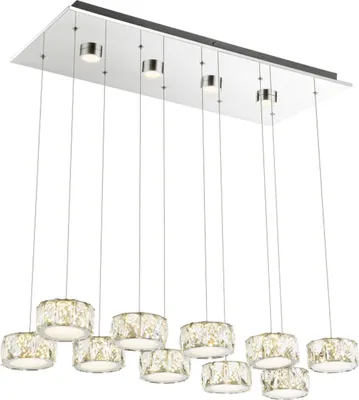 Produktbild von Globo Lighting Hängeleuchte Metall verchromt, LED